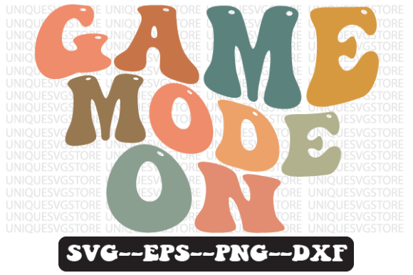 Game Mode: Elevating Retro Wavy SVG Design