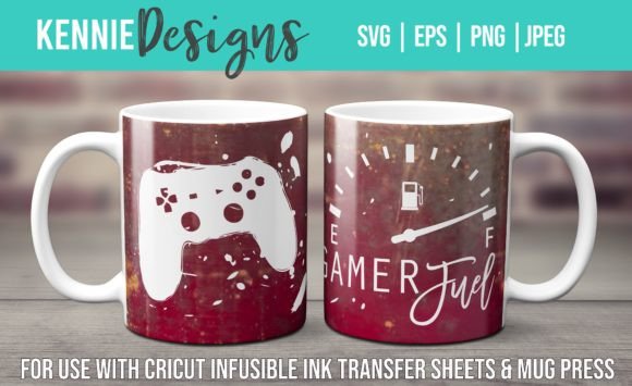 Gamer Fuel Infusible Ink Mug Wrap SVG: A Practical Asset for Gaming-themed Gifts