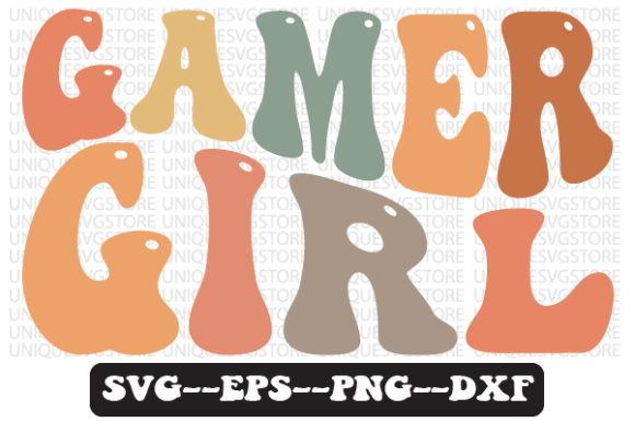 Gamer Girl Retro Wavy SVG Designs Explained