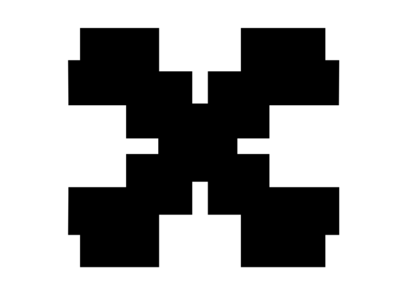 Mono Blocky Bitmap Letter X: A Versatile Asset for Modern Creators