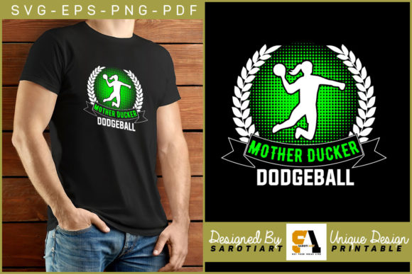 Mother Ducker Dodgeball: Your Digital Design for Game-Day Spirit