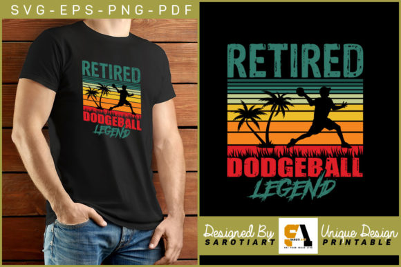 Retired Dodgeball Legend Vintage Design: More Than Just a Cool Graphic