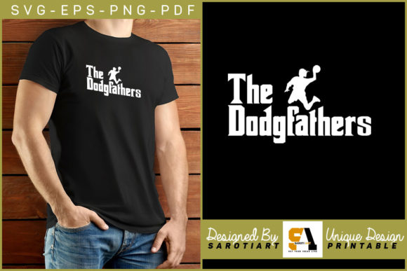 The Dodgfathers: A Bold T-Shirt Design for Dodgeball Fans