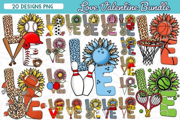 The Ultimate Creative Toolkit: Exploring the LOVE Sport Sublimation Bundle 20 PNG