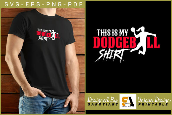 This is My Dodgeball Silhouette Shirt
